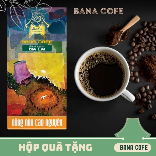 Hộp quà cà phê Bana Cofe  | Cafe rang mộc nguyên chất 100% (Pha phin/Pha máy/Nguyên hạt) |COMBO 5