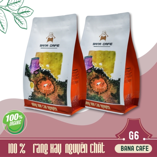 Cà phê Bana Cafe G6 | Cafe rang xay nguyên chất 100% Arabica Honey (Rang bơ pha phin) 