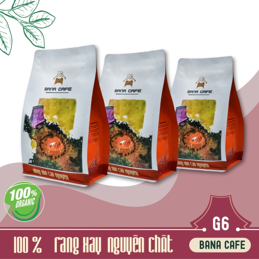 Cà phê Bana Cafe G6 | Cafe rang xay nguyên chất 100% Arabica Honey (Rang bơ pha phin) 