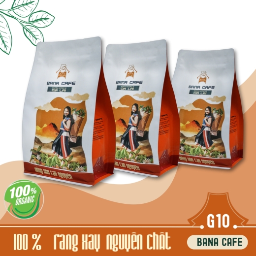Cà phê Bana Cofe G10 | Cafe rang xay nguyên chất Arabica + Robusta Honey (Rang bơ pha phin) 