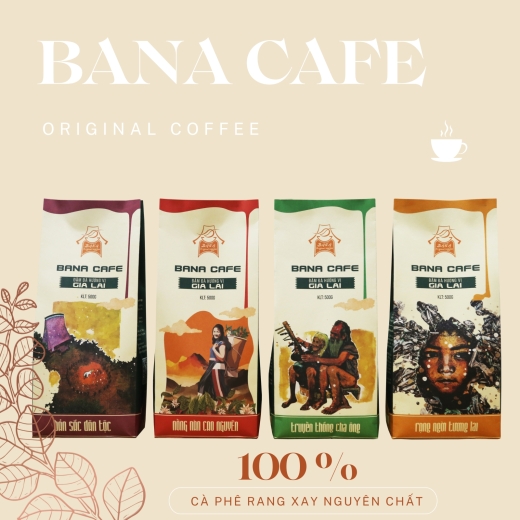 Cà phê Bana Cafe G7 | Cafe rang mộc nguyên chất 100% Arabica (Pha phin/Pha máy/Nguyên hạt) 