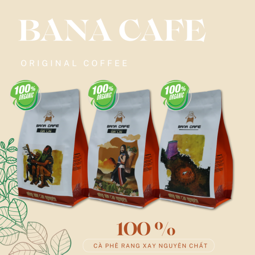 Cà phê Bana Cafe G5 | Cafe rang mộc nguyên chất 100% Arabica Honey (Pha máy/Pha phin/Nguyên hạt)