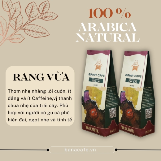Cà phê Bana Cafe G7 | Cafe rang mộc nguyên chất 100% Arabica (Pha phin/Pha máy/Nguyên hạt) 