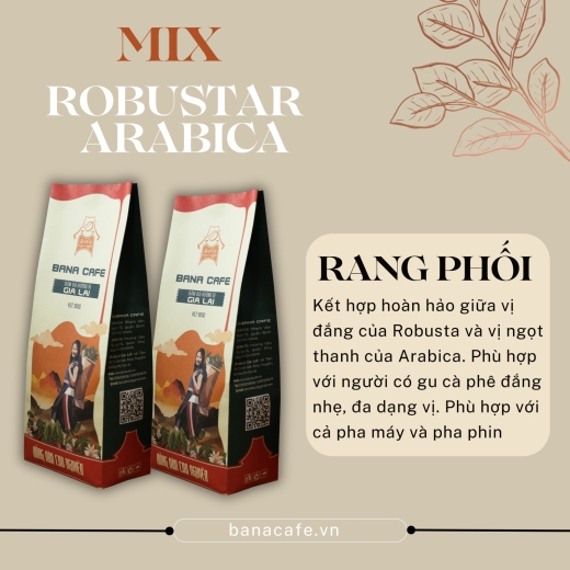 Cà phê Bana Cofe G10 | Cafe rang xay nguyên chất Arabica + Robusta Honey (Rang bơ pha phin) 